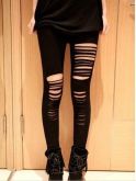 LEGGING ESTILO ROCK PRETA - RASGADA